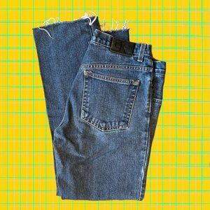 90s Calvin Klein Straight Leg Raw Hem jeans